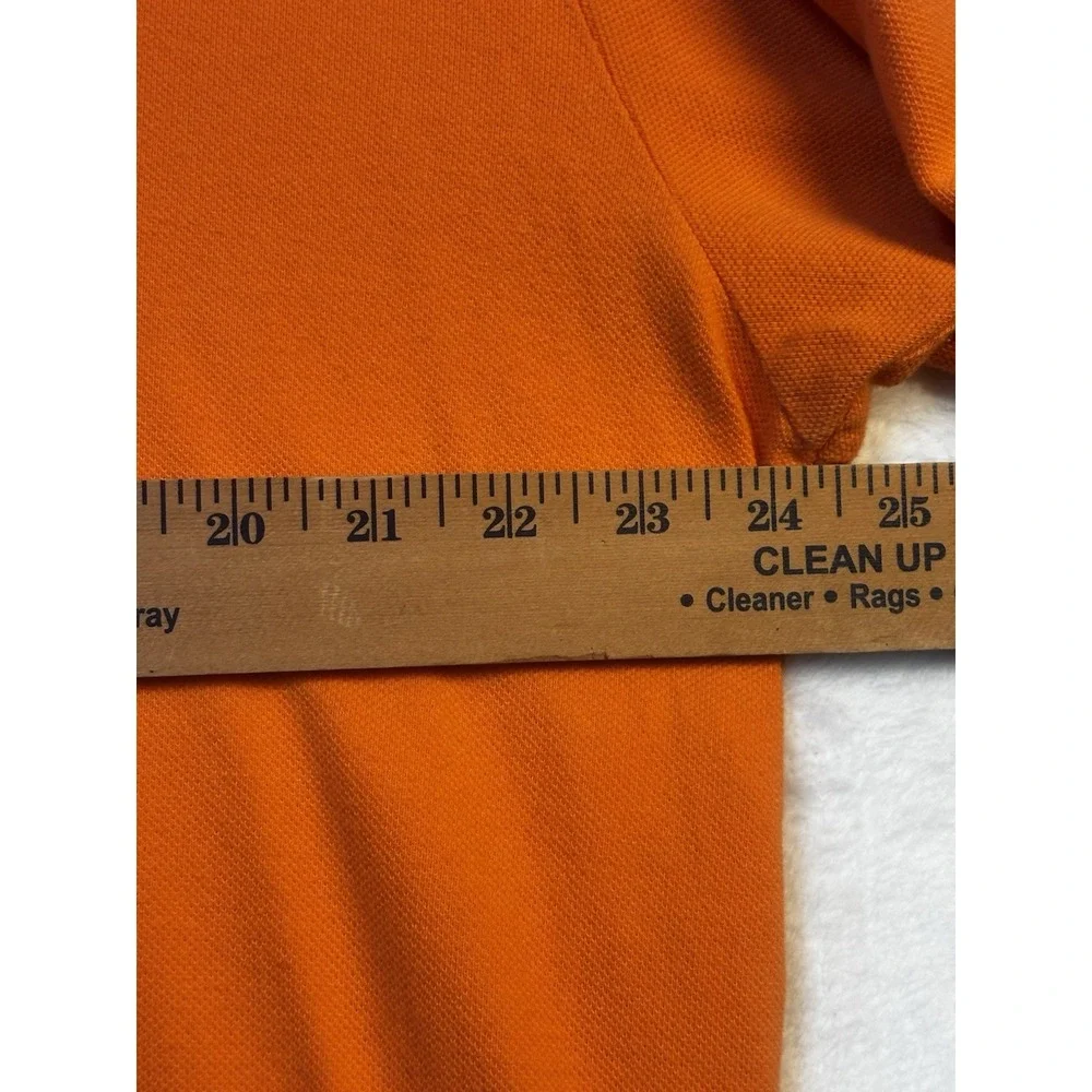 Polo Ralph Lauren Men's XL Orange Short Sleeve‎ Button Collared Shirt Vintage